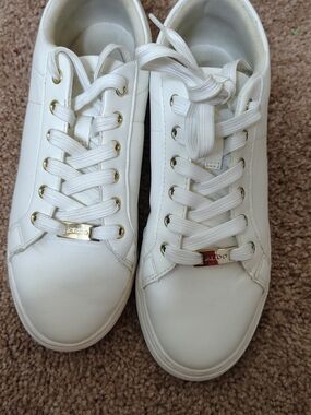 ALDO White Lace-Up Sneakers